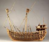 Modelo de nave Mediterranea. S. XIV. Reproducción.